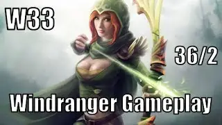 Dota 2 - w33 plays windranger top 1- 2 solo mmr  - Ranked Match