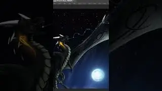 Steps to Creating the Perfect Dragon Flame  in  Photoshop  | Speed Art |