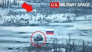 Ukrainian Javelin Missile Hit Russian BMP & Infantry