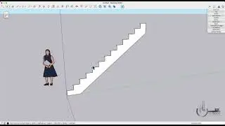 Easy method to create a spiral staircase in SketchUp 