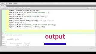 java program to calculate electricity bill using java function