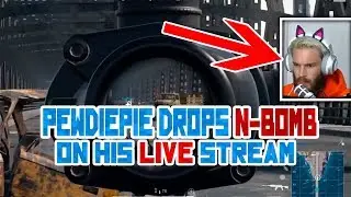 PEWDIEPIE DROPS N BOMB ON LIVE STREAM - PUBG