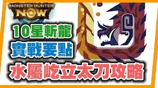 MHN 屹立太刀(水屬)!! 10星斬龍打法實戰~MONSTER HUNTER NOW