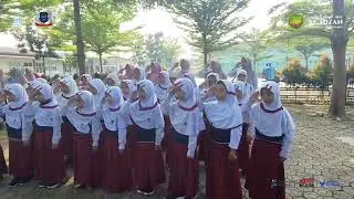 kegiatan upacara bendera sdit Al Mizan Jatiwangi