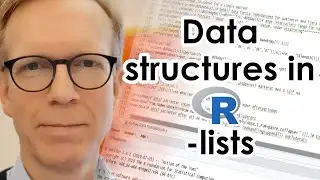 Data structures in R - lists