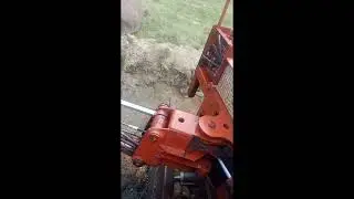 Ditch Witch 2300 excavator problem after line replacement, send HELP!!!!!