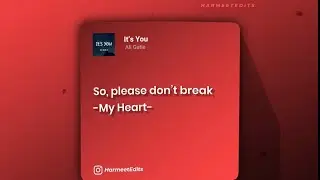 Ali Gatie: It’s you song status | New Trending Status