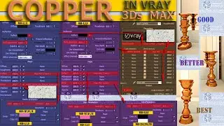 Copper Material in V-Ray 3Ds Max | Tips on making copper material in vray 3Ds max