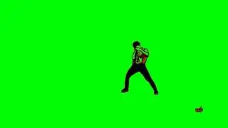 Remix cartoon dance group green screen animation video