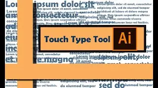 How to Use Touch Type Tool in Illustrator