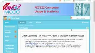 Create an Open Learning MOOC Course - Appearance & Structure