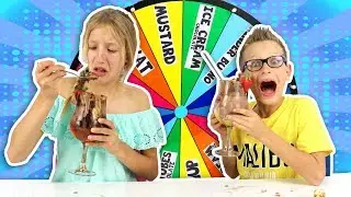 MYSTERY WHEEL OF ICE CREAM SUNDAE CHALLENGE!!