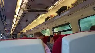 We on board South Western railway first class 159 part 3 to  Clapham Junction