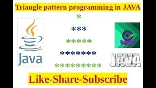 Triangle pattern programming in JAVA -  Interview question 4