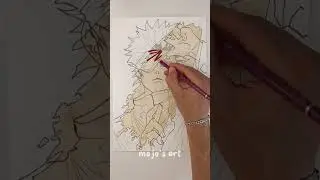 Drawing Gojo Sateru "six eyes" - Jujutsu Kaisen