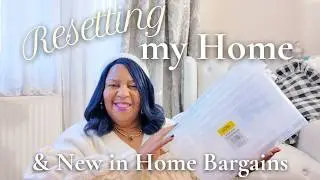 RESETTING MY HOME | Home Bargains Finds & New Year Plans