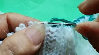 Simple Knitted Sweater Overlock Method Only Needs a Sewing Needle