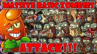 🔴 Plants vs Zombies 2 Epic Hack - Let's Go Basic - Massive ALL Basic Zombies ATTACK
