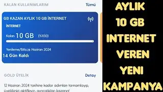 AYLIK 10 GB İNTERNET DAĞITAN KAMPANYA | bedava internet kazanma