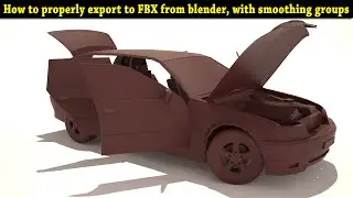 How to properly export to fbx from blender - with smoothing groups