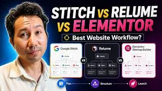 Google Stitch vs Relume vs Elementor: Best AI Website Workflow for Mockup