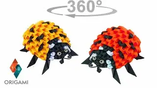 3D Origami - Ladybugs - 360°