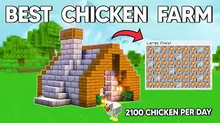 EFFORTLESS AUTOMATIC Chicken Farm Minecraft Java 1.21