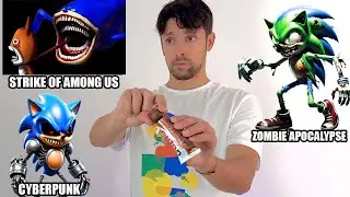 Shin Sonic Tapes with sounds and dialogues - Strike of Among Us meme in different universes