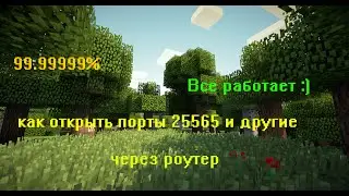 99.99% Открытие портов через роутер 25565