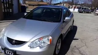 2004 Acura RSX Coupe Silver Quick Look Review manual stick