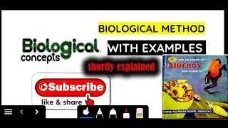 biological method in Urdu | biological method with examples, | FSc biology | sindh textbook board