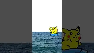 Pikachu Goes Surfing | #shorts