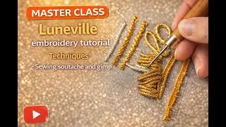 DIY 1 Техники - Пришивание сутажа и канители Techniques - Sewing soutache and gimp
