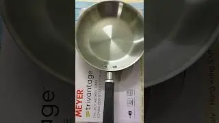 Meyer Stainless Steel Frying Pan Unboxing | Triply Stainless Steel Cookware #cookware #shorts