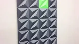 Original Op Art Geometric Canvas Painting