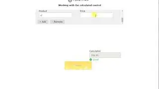 Using the calculated control to perform calculation and manipulate text in a form