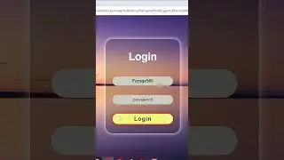 Transparent Login Form Design Make With HTML  CSS 