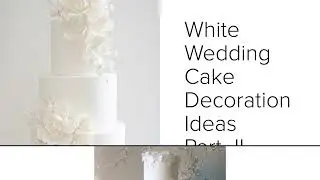 White Wedding Cake Decor #shorts #fairytale #weddings #whitewedding #decoration #modern #trending