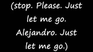 Lady Gaga - Alejandro - Lyrics