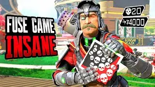 INSANE FUSE 20 KILLS AND 4000 DAMAGE (Apex Legends Gameplay Season 20)