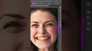 Whiten Teeth in Photoshop #shorts