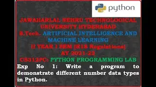 PYTHON PROGRAMMING LAB Exp 1