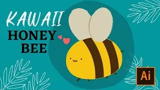 How to Draw a Bee in Illustrator | A Quick Adobe Illustrator Time lapse