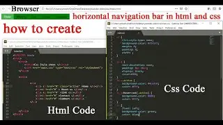 CSS :: How to Create horizontal Navigation Bar || Nepali Language