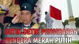 Detik Detik Pengibaran Bendera Merah Putih di Upacara HUT  ke-78 Indonesia di Istana Merdeka