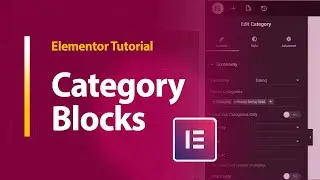Elementor 4.0 Category Blocks Tutorial 🎯