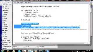 How to manage speed in Mikrotik Router