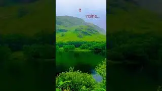 I like the rain.