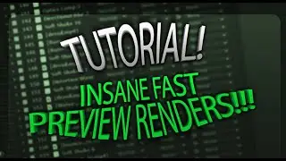 TUTORIAL - INASNE FAST Preview Renders! - By RNLD