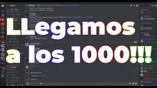 Rumbo a los 1000 subs!